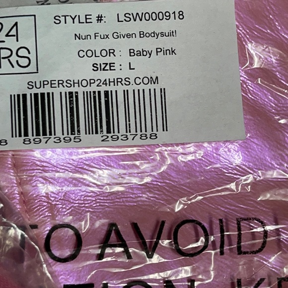 Iron Fist/24 Hours “Nun Fux Given” Sexy Pink Bodysuit - Picture 12 of 16